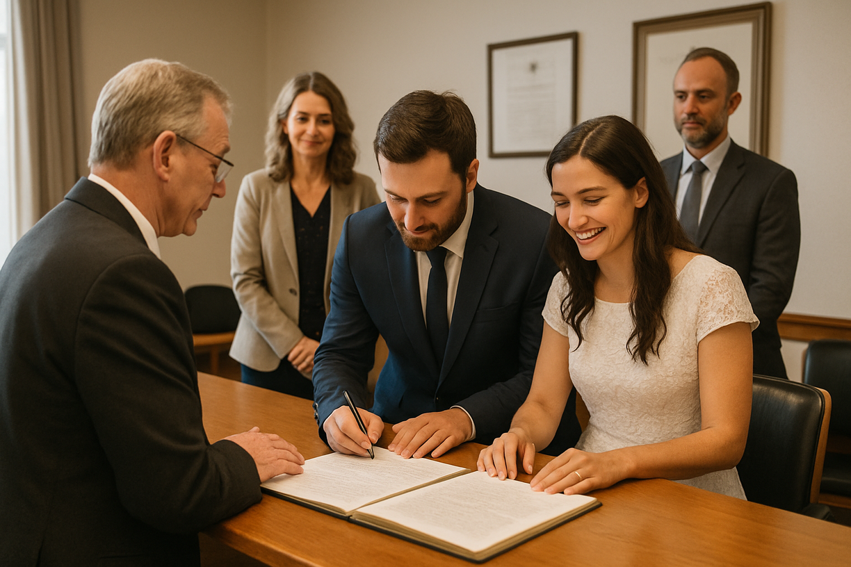 Como funciona o casamento civil