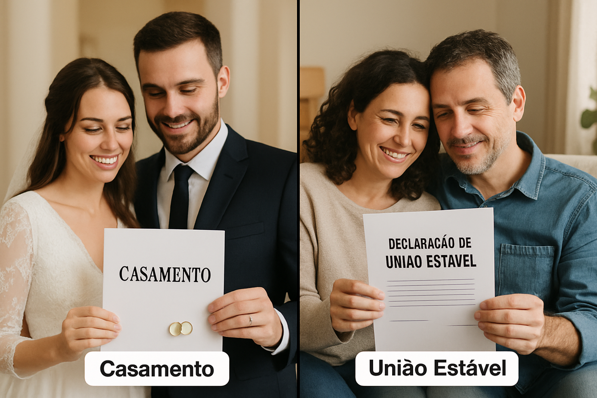 Diferença entre casamento e união estável
